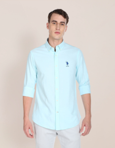 Arrow Self Design Cotton Formal Shirt