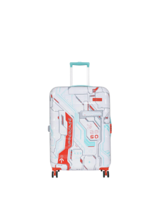 Cyber Punk White Large Trolley